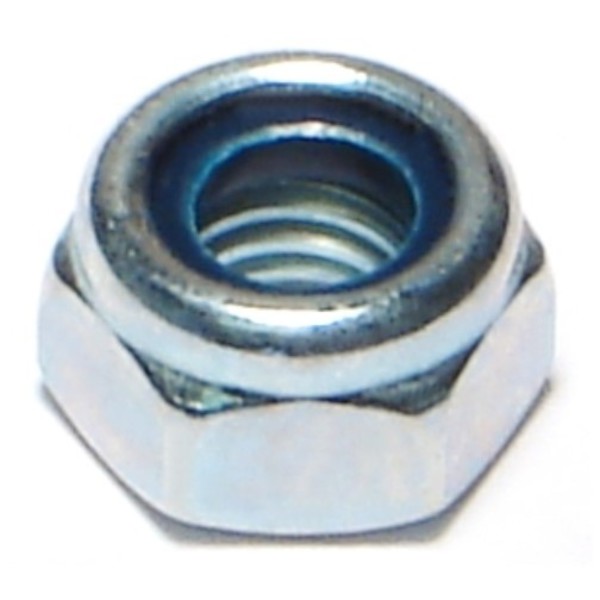 Midwest Fastener Nylon Insert Lock Nut, M6-1.00, Steel, Class 8, Zinc Plated, 50 PK 53664